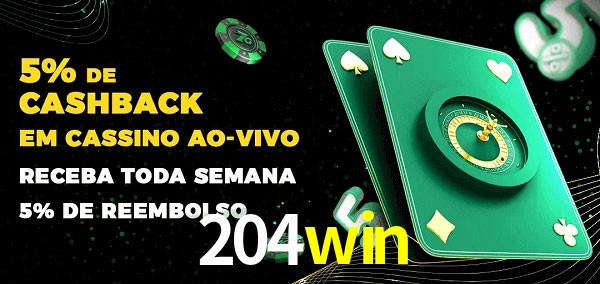 Promoções do cassino ao Vivo 204win